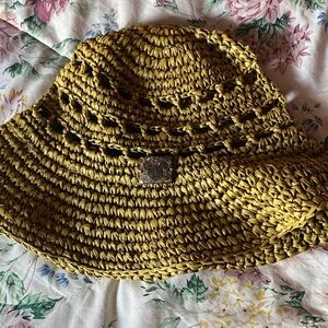 Disney Yellow Crochet Bucket Hat